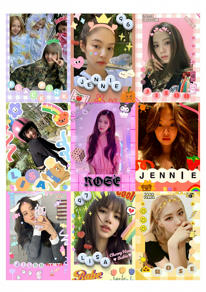 PhotoCards fanmade BLACK PINK POLAROID
