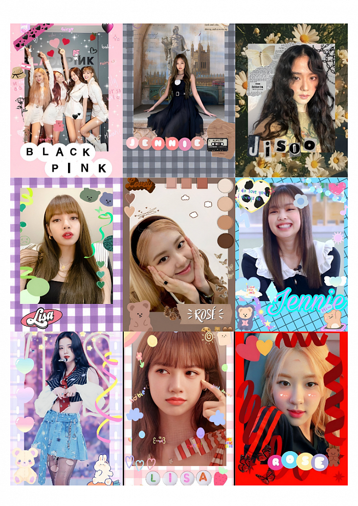 PhotoCards fanmade BLACK PINK POLAROID