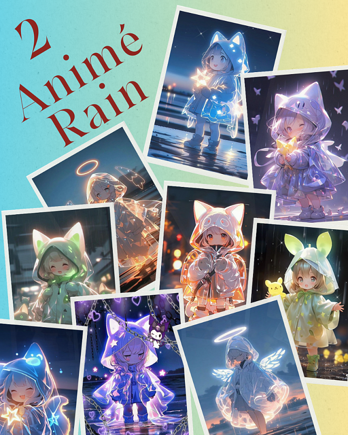 Stickers ANIMÉ RAIN
