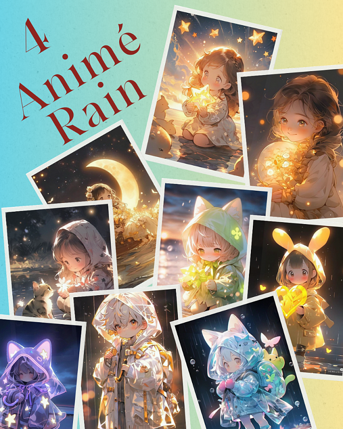 Stickers ANIMÉ RAIN