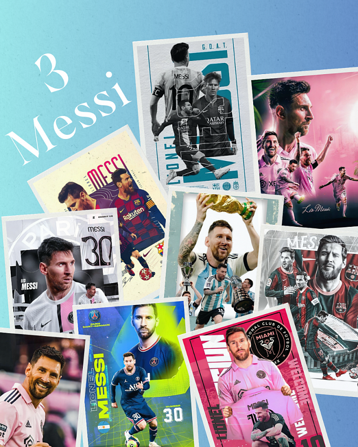 Stickers fanmade LIONEL MESSI